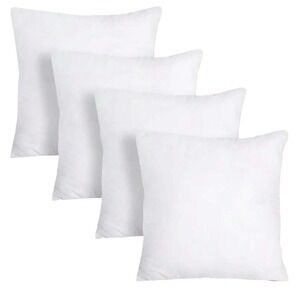 New Room Essentials 4 Pillow Covers‎ White Decorative 16" x 16" New